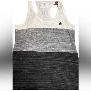 Dutch Bros Women’s Tank MEDIUM White/Cream+Gray+Charcoal  SOFT 1992 DB Vintage